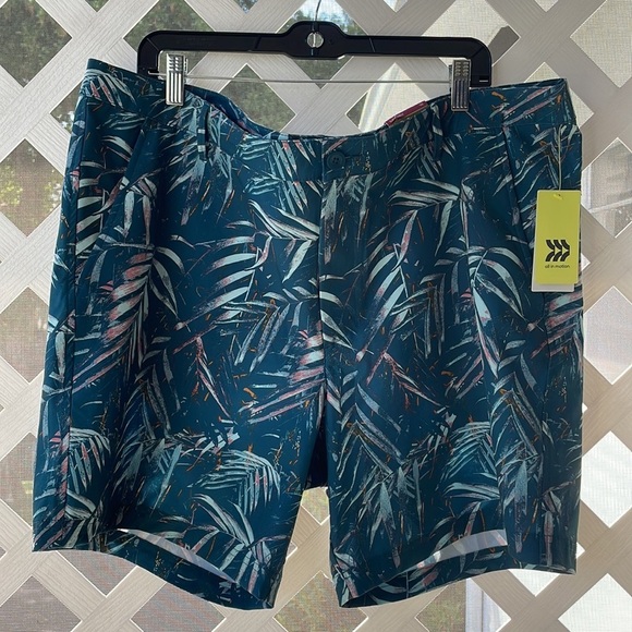 All In Motion Tropical Print UPF 50+ Hybrid Shorts - Picture 2 of 11